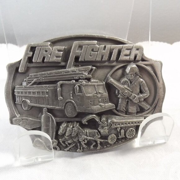 Vintage Fire Fighter Belt Buckle, 1989 - Picture 3 of 10